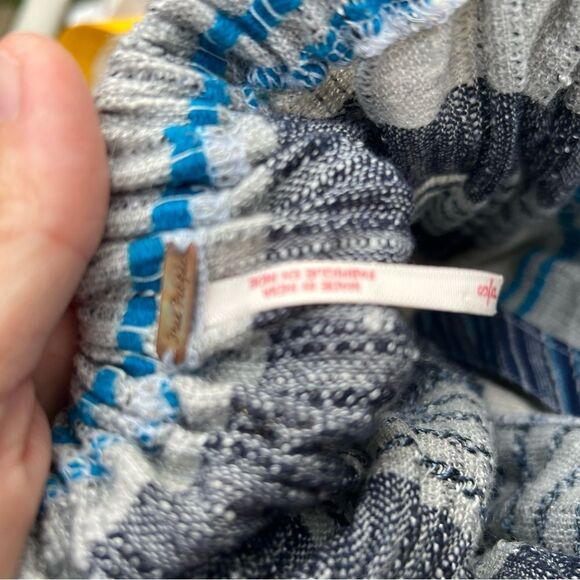 Free People All Lined Up Mini Dress Size S $148 boho coastal cottagecore fall - Picture 8 of 8